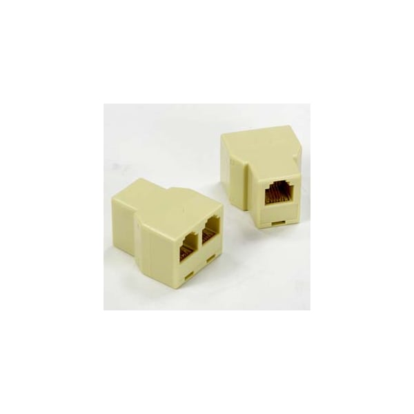 Bestlink Netware RJ11 1F/2F Modular T Adapter Ivory 170502IV